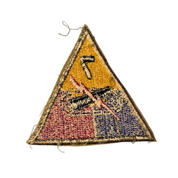 WWII US Army 7th Armored Division Tank Patch - Picture 3 of 3